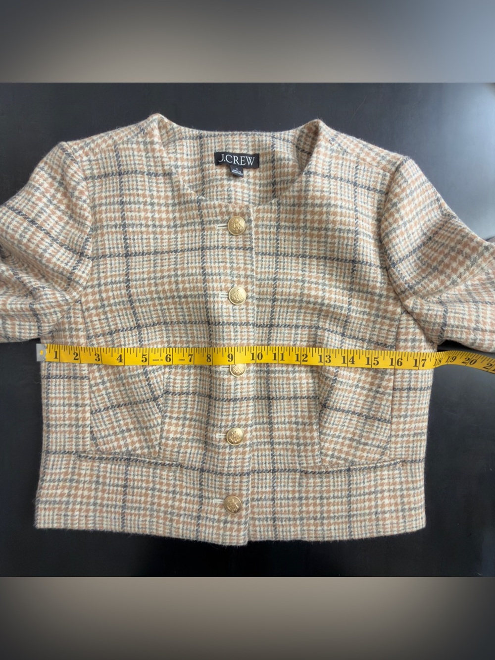 J.Crew Louisa Lady Jacket in Plaid English Wool - 2 - Picture 4 of 12
